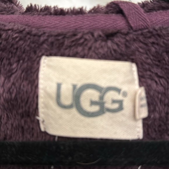Ugg plush hooded robe purple size medium - Picture 5 of 7